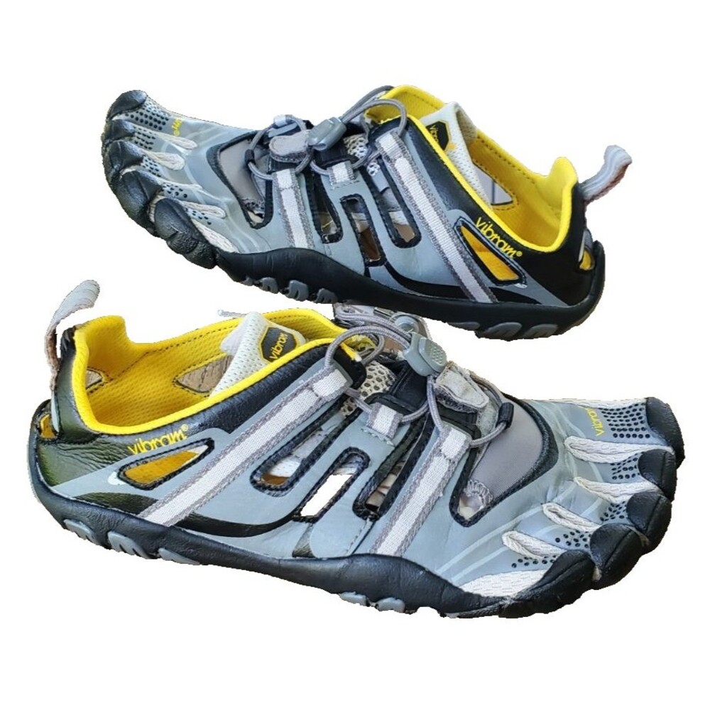 Vibram FiveFingers Womens Treksport Sandal Size 39 (8) 13W4302 Yellow Grey